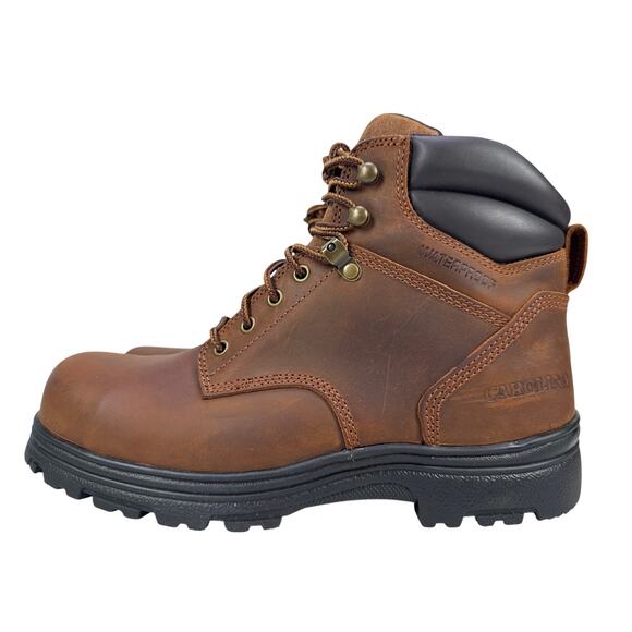 Carolina Engineer Work Boots Steel Toe Mens 11 D Waterproof Brown Leather